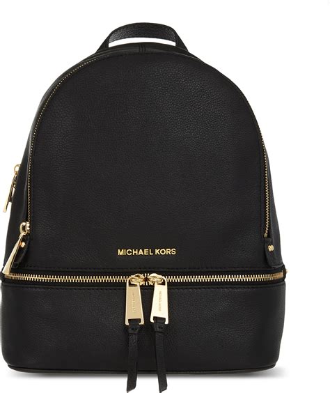 michael kors black and brown leather backpack|Michael Kors leather backpack men.